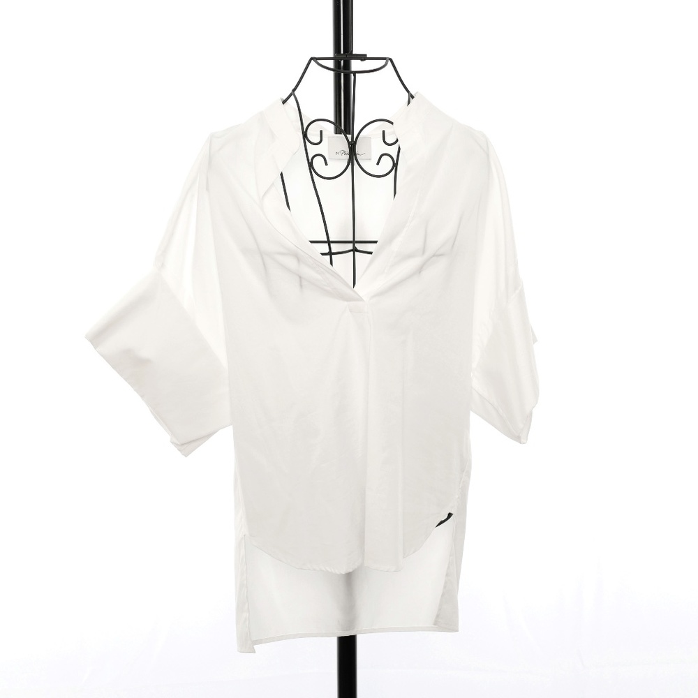 3.1 Phillip Lim 3/4 Sleeve V-neck Top - Size 0